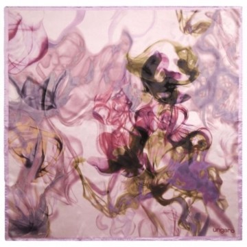 Pañuelo de seda rosa Ungaro