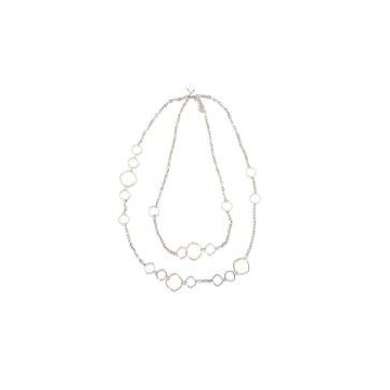 Collar largo de cadena con aros Pertegaz