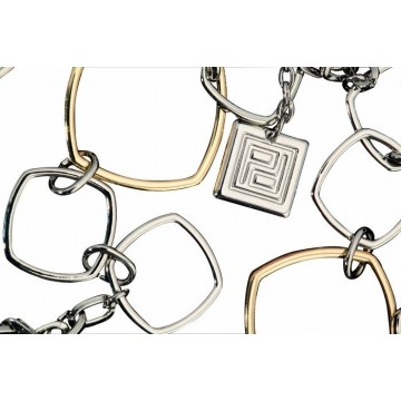 Collar largo de cadena con aros Pertegaz