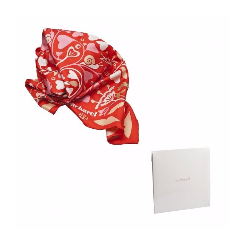 Pañuelo rojo de seda Cacharel